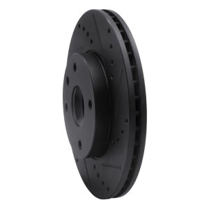Chevrolet Epica Brake Rotor (1) - Front Right - R1 Concepts - Drilled & Slotted - Black - `04-`10